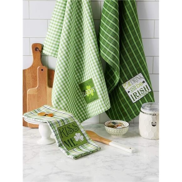 St. Patrick's Day Kitchen Collection, St. Patty's Day, Dishtowel Set - Picture 4 of 7
